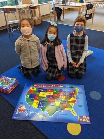 Jia, Clara, Olivia States map